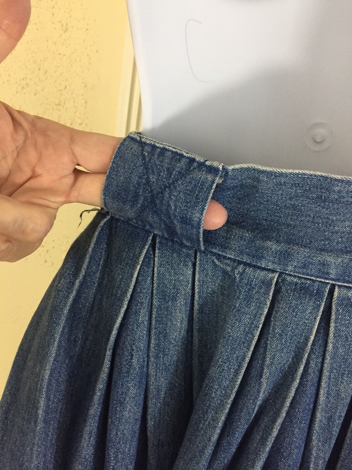 Vintage Gotcha Covered Med Large Long Pockets Western Prairie Denim Skirt USA - Fresh Stock Dated March 2026