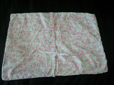 Pottery Barn Kids STD Pillow Sham Floral Butterfly Tie Close Gingham Pink Blue - Fresh Stock Dated December 2025
