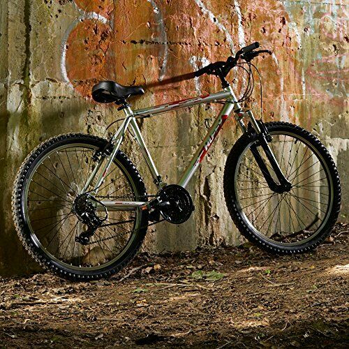 Hardtail Mountain Trail Bike 24 Gloss Nickel 26 Inch Wheels/20 Inch Frame - Fresh Stock Dated February 2026