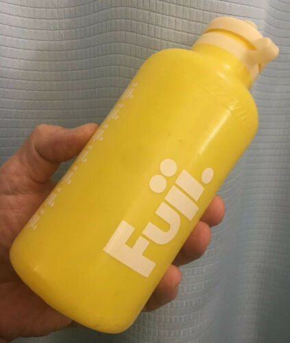 1980s FUJI TEAM Water Bottle BIDON Botella Borraccia Wasserflasche F.I.S 203 - Fresh Stock Dated December 2025