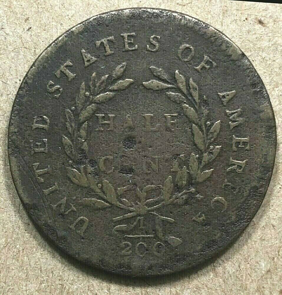1794 Half Cent High Relief Head C9 R2 XF Detail - Fresh Stock Dated February 2026