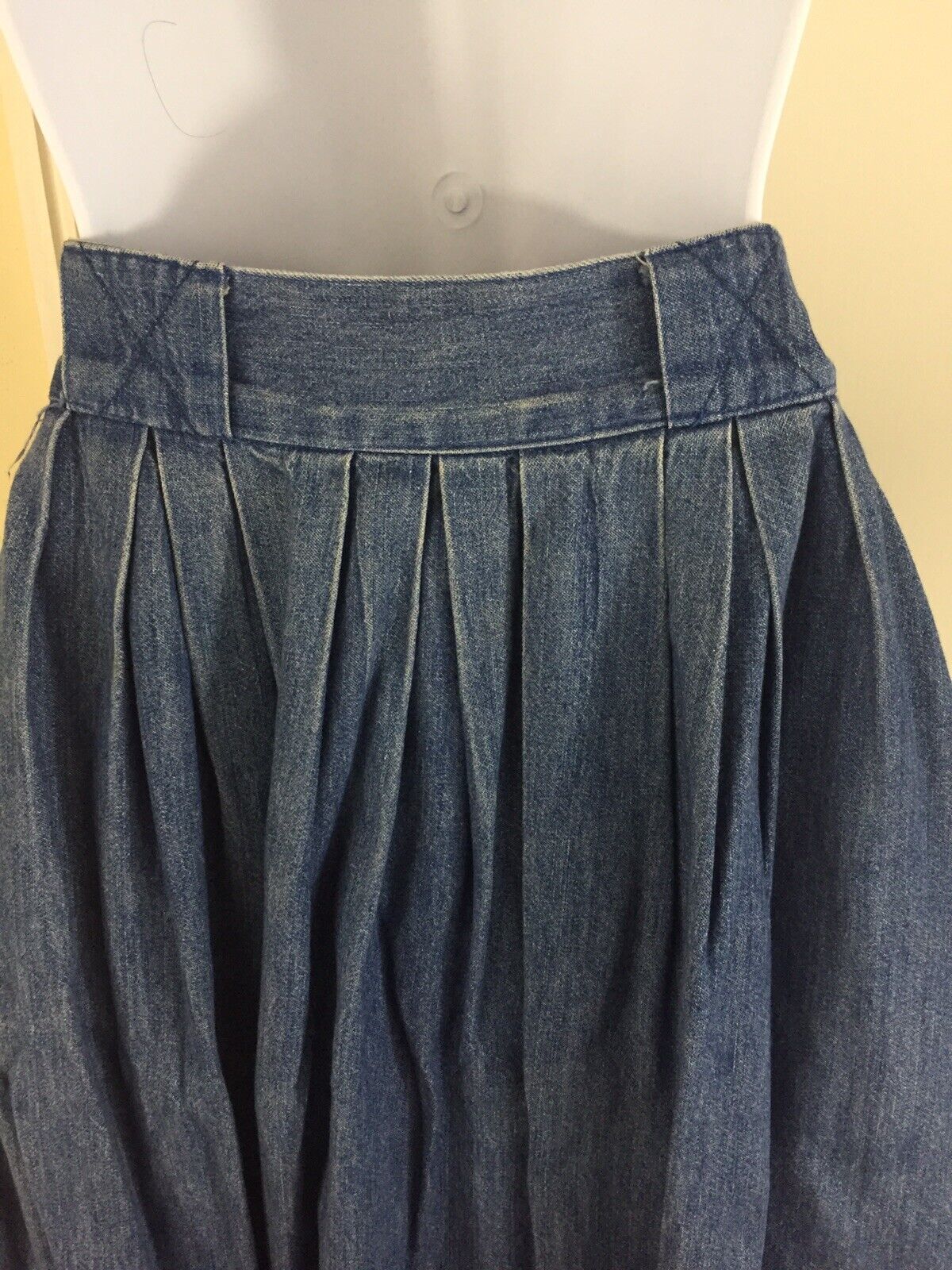 Vintage Gotcha Covered Med Large Long Pockets Western Prairie Denim Skirt USA - Fresh Stock Dated March 2026