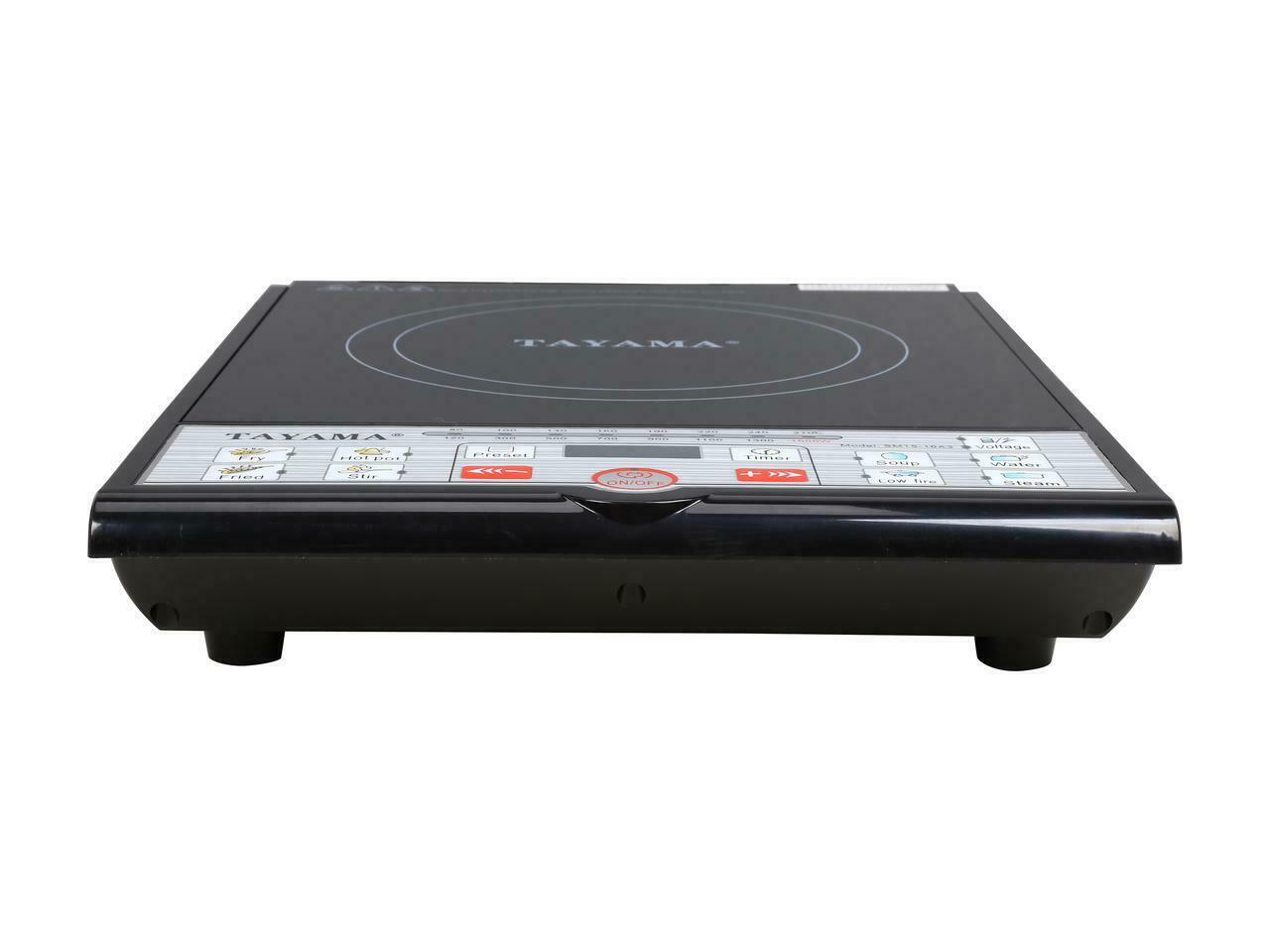 Tayama SM15-16A3 Induction Cooker with Cooking Pot, Black - Fresh Stock Dated December 2025