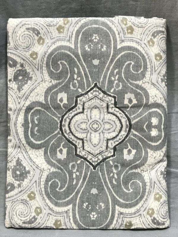 Pottery Barn Organic Cotton Gray Beale Paisley Euro Sham - Fresh Stock Dated December 2025