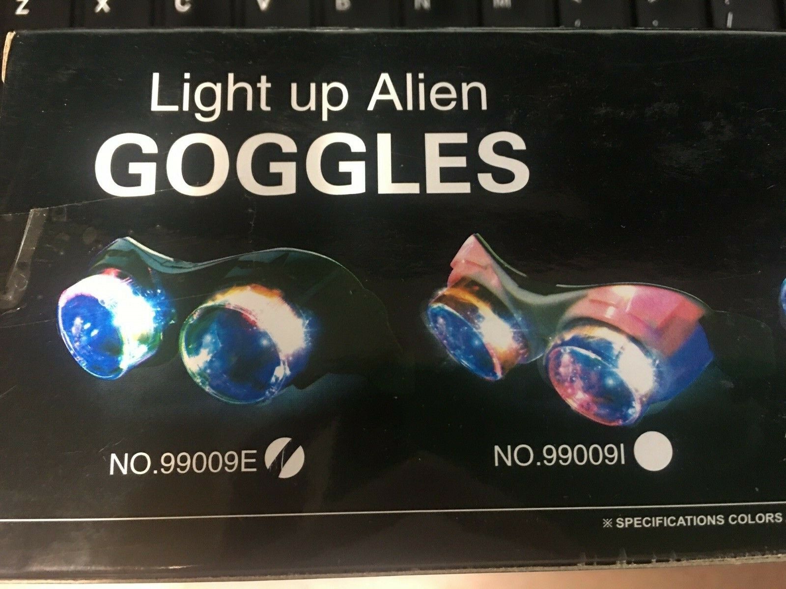 Alien Goggles - Light Up with Batteries - SciFi Cosplay Costume - USA Shipping! - Fresh Stock Dated February 2026