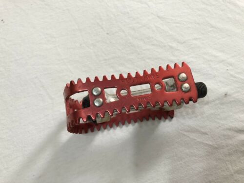 ORPHAN LEFT MKS FOOT JAWS BM 10 9/16 PEDAL RED BM-10 OLD SCHOOL BMX - Fresh Stock Dated December 2025