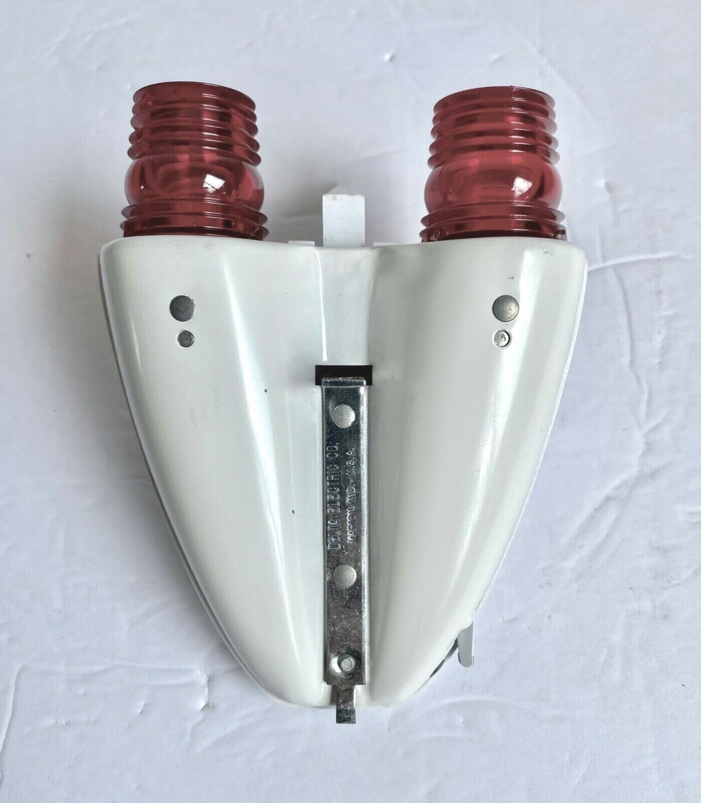 Vintage NOS 1950s Delta Hi-Fin Twin Tail Lite Bicycle Lights A-1746 Bike Light - Fresh Stock Dated December 2025