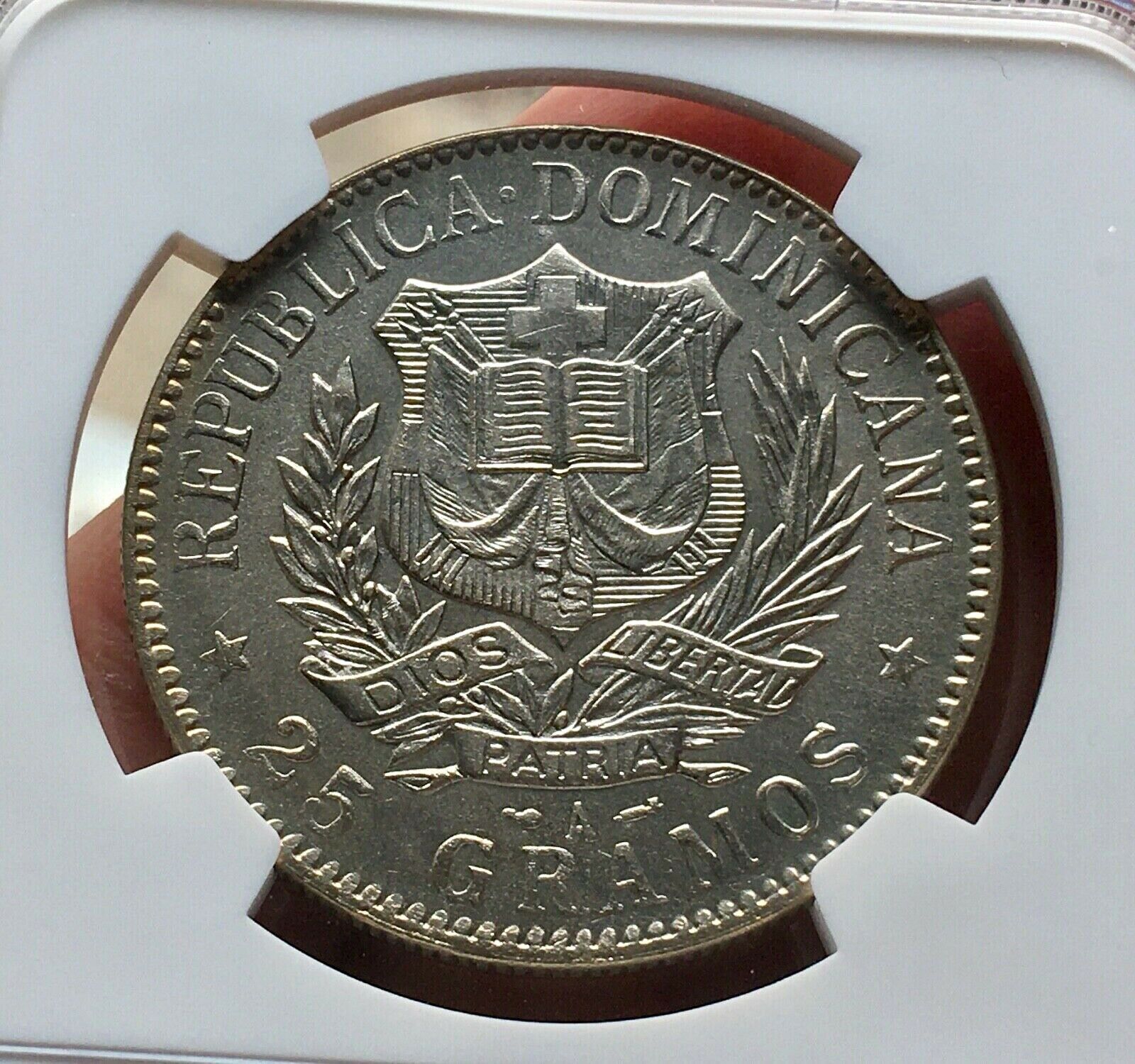 🔥RARE🔥SILVER COIN 1 PESO DOMINICAN REPUBLIC 1897 ASSAYER A. UNCIRCULATED!! - Fresh Stock Dated February 2026