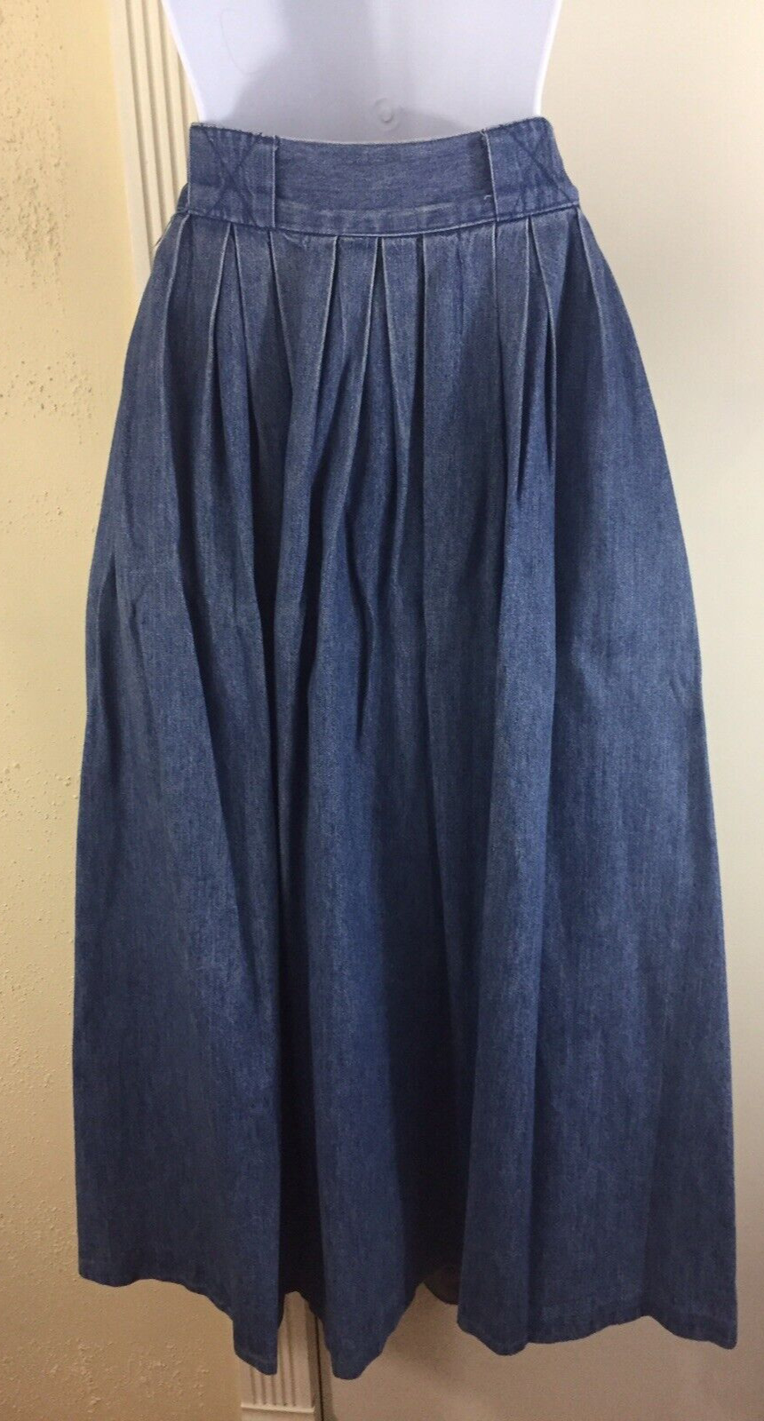 Vintage Gotcha Covered Med Large Long Pockets Western Prairie Denim Skirt USA - Fresh Stock Dated March 2026