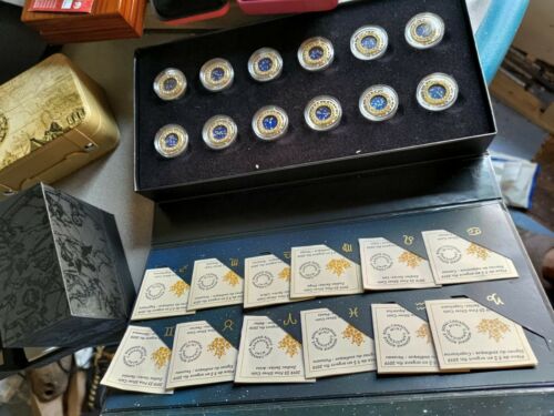 12 pcs New 5 dollar silver coin 2019 Canada mint Zodiac  Set - Fresh Stock Dated February 2026
