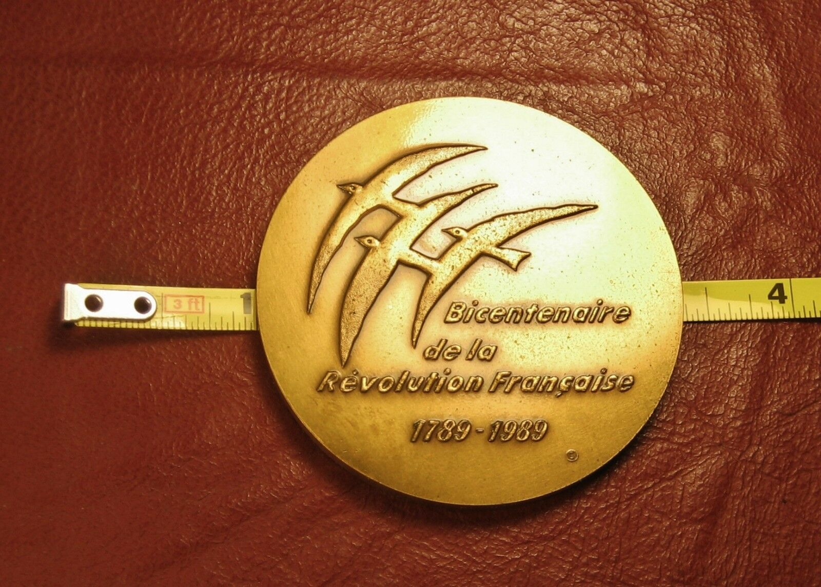 FRANCE LARGE BRONZE WORLD 1789-1989 BICENTENAIRE REVOLUTION FRANCE ⭐⭐  SHIP FREE - Fresh Stock Dated February 2026