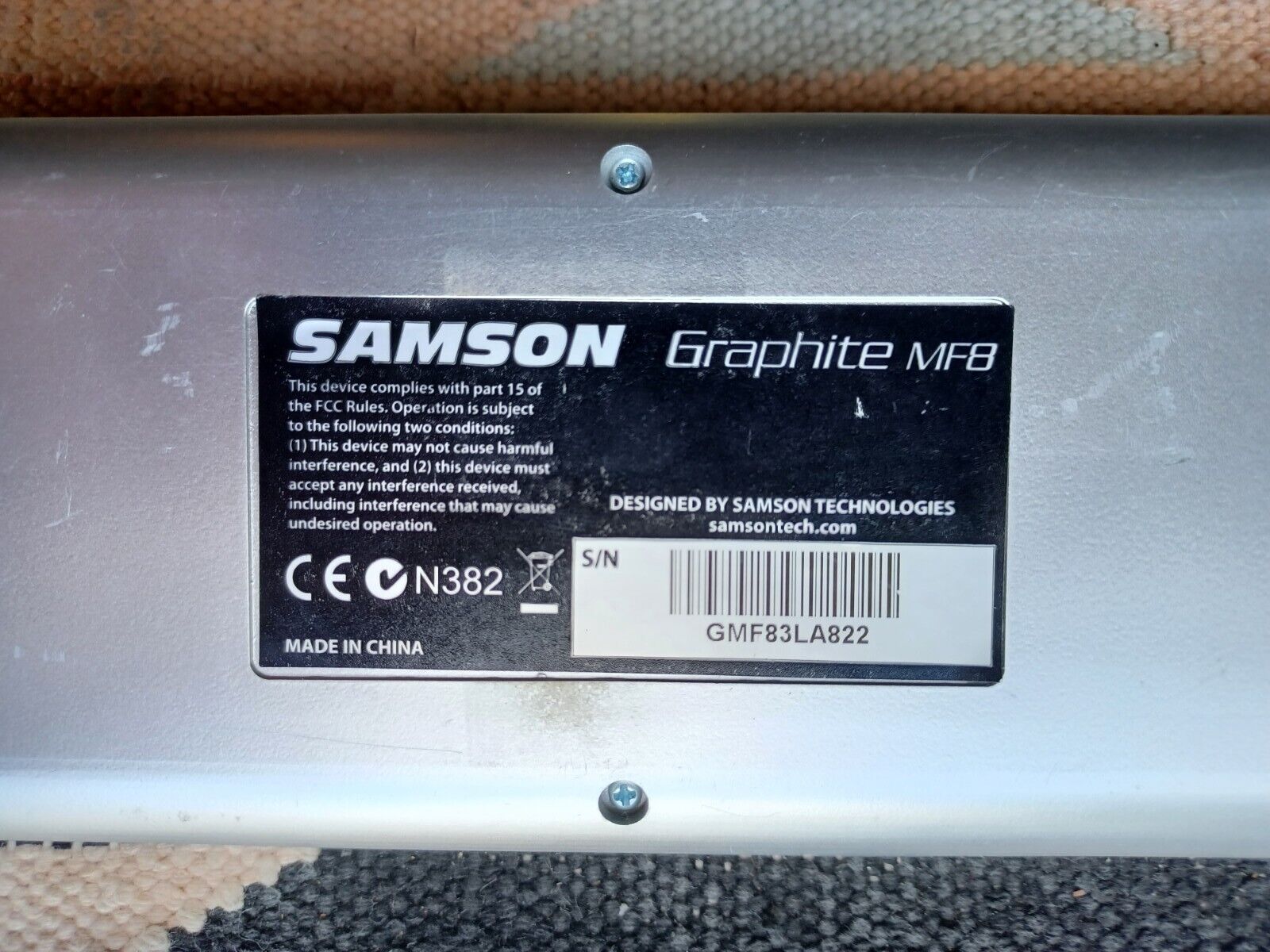 Samson Graphite MF8 USB Midi Controller DAW Control - Fresh Stock Dated February 2026