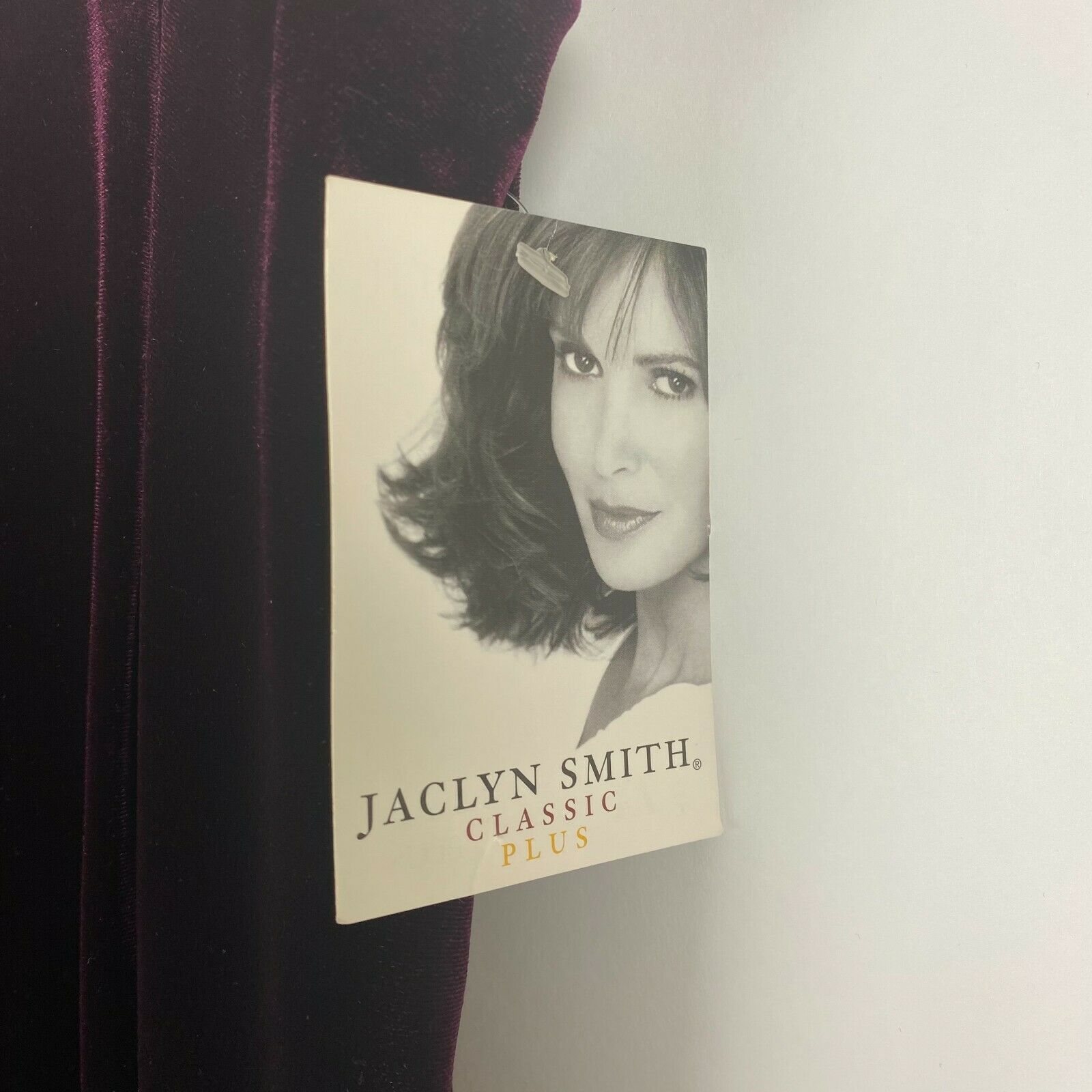 Vintage 90s Jaclyn Smith 1X Red Burgundy Velvet Maxi Skirt Womens Stretch Plus - Fresh Stock Dated March 2026