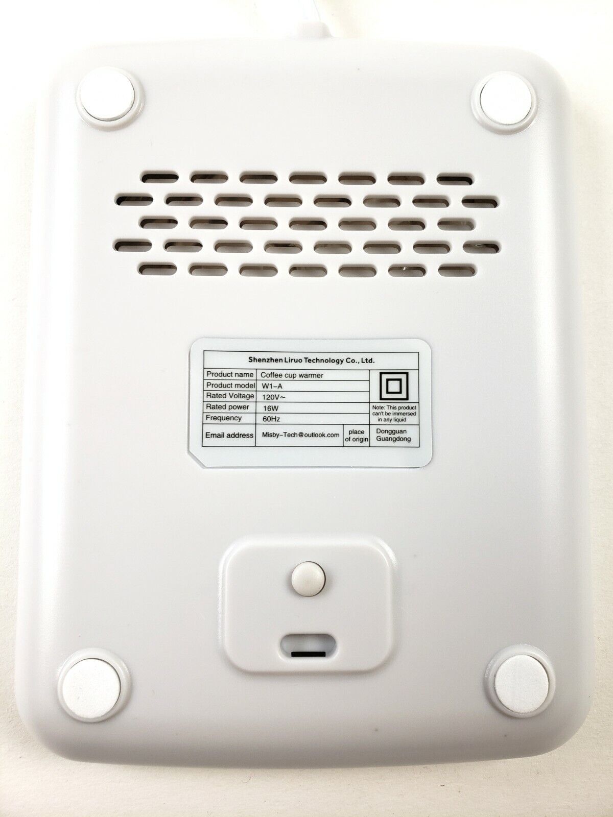 Coffee Cup Warmer Auto On/Off with Weight of Cup Misby W1-A - Fresh Stock Dated February 2026