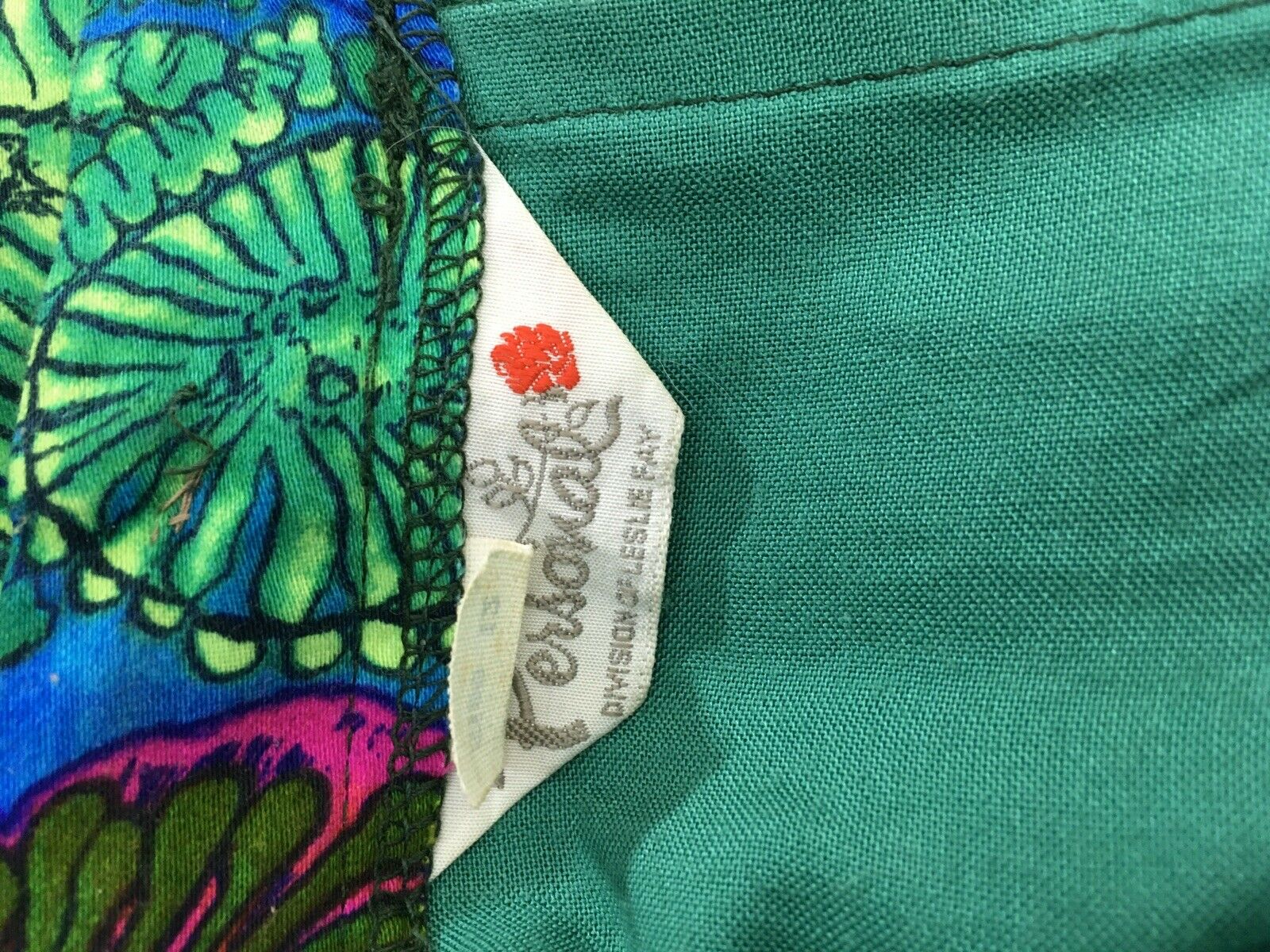 Vintage 60s 70s Mod Floral Paisley Maxi Skirt Ruffle Hem Front Zip Leslie Fay M - Fresh Stock Dated February 2026