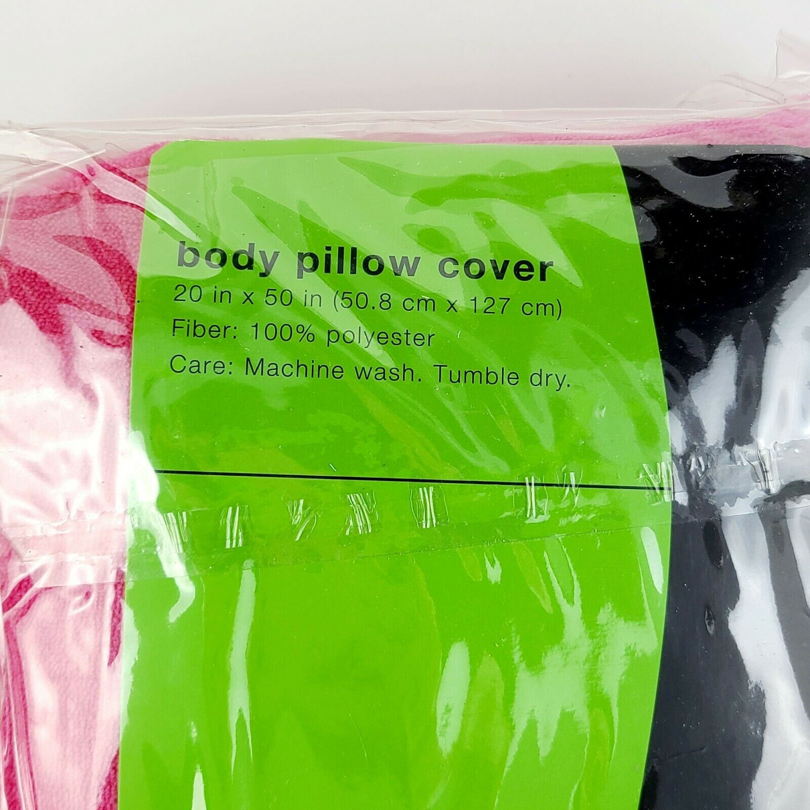 Body Pillow Case Terry Cloth Bright Dark Pink 20x50