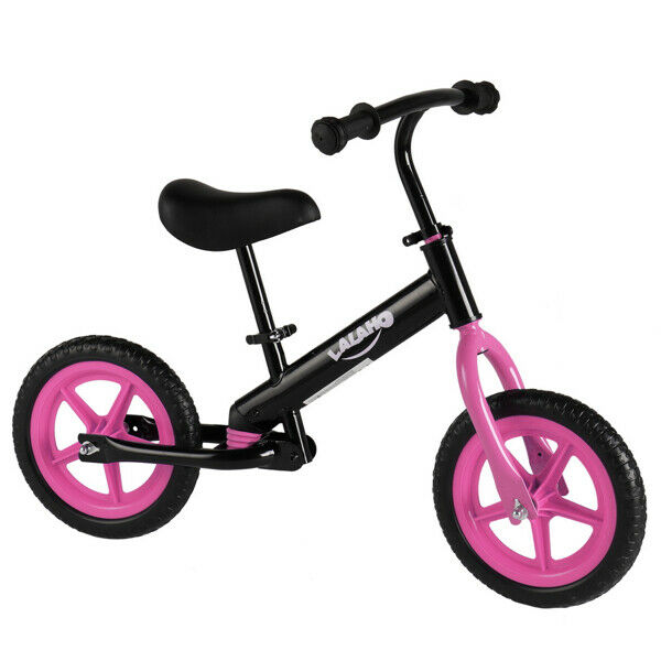 Kids Balance Bike Height Adjustable Pink with Non-slip Handle Grips&padded Seat - Fresh Stock Dated February 2026