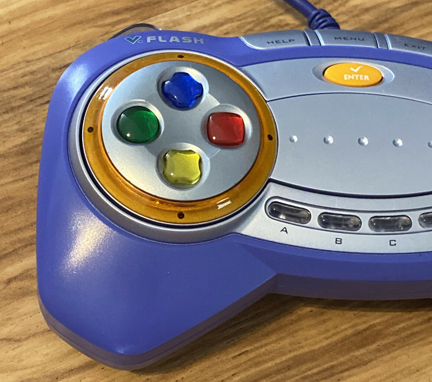 Vtech VFlash Kids Handheld Wired Purple Video Game Controller-D26 - Fresh Stock Dated February 2026