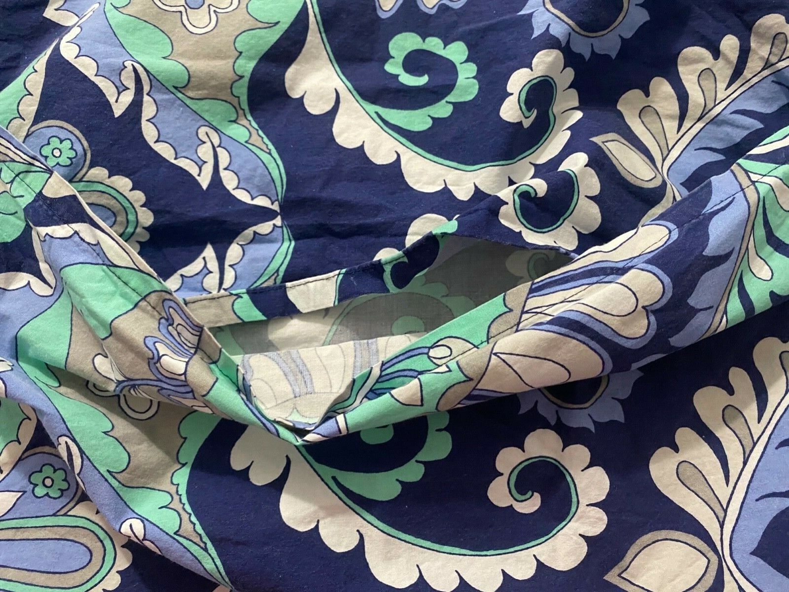 Pottery Barn Teen Dorm Deco Medallion Sham Standard 2 Blue Gray White Green - Fresh Stock Dated February 2026