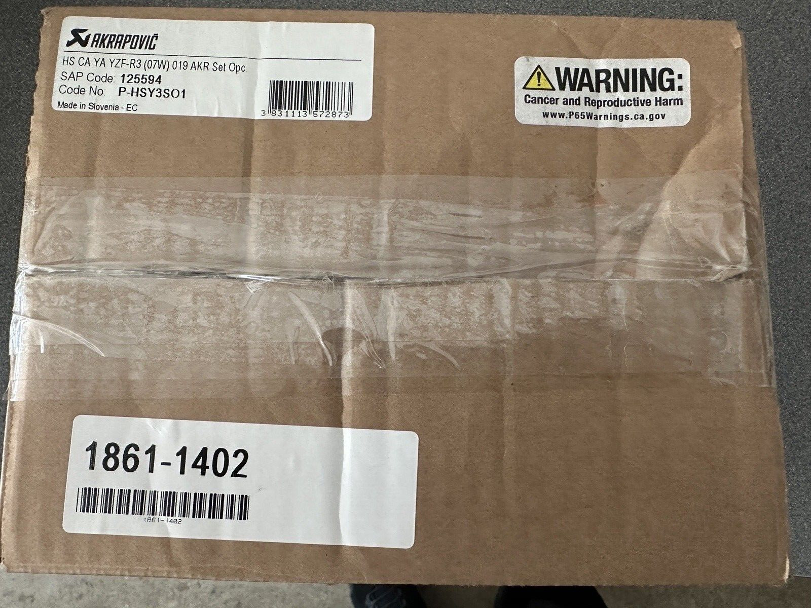 Akrapovic Carbon Fiber Heat Shield Yamaha YZF R3 MT-03 P-HSY3SO1 - Fresh Stock Dated February 2026