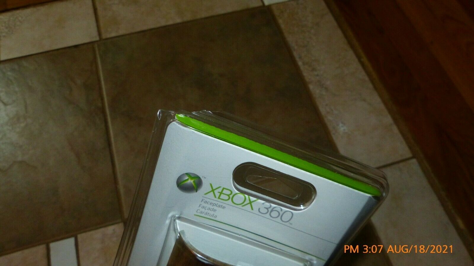 Official Microsoft OEM Xbox 360 Wood Grain Faceplate Front Plate Fast Shipping - Fresh Stock Dated February 2026