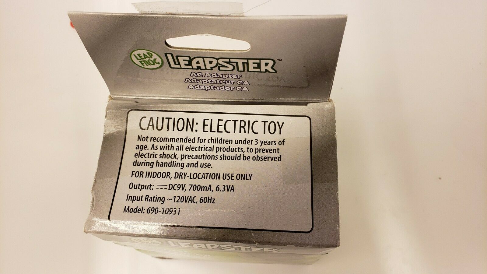 Leap Frog Leapster AC Adapter 690-10931 NEW in Sealed Box OEM Free Shipping - Fresh Stock Dated February 2026
