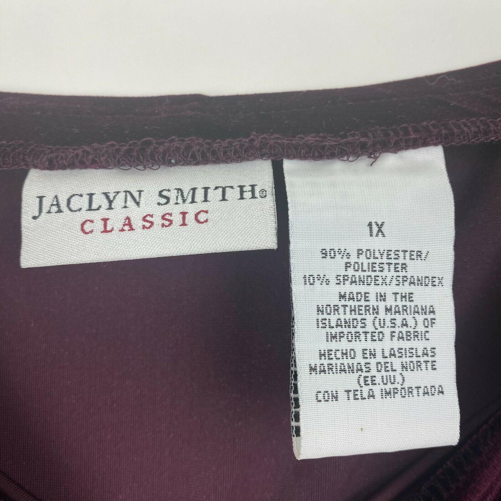 Vintage 90s Jaclyn Smith 1X Red Burgundy Velvet Maxi Skirt Womens Stretch Plus - Fresh Stock Dated March 2026