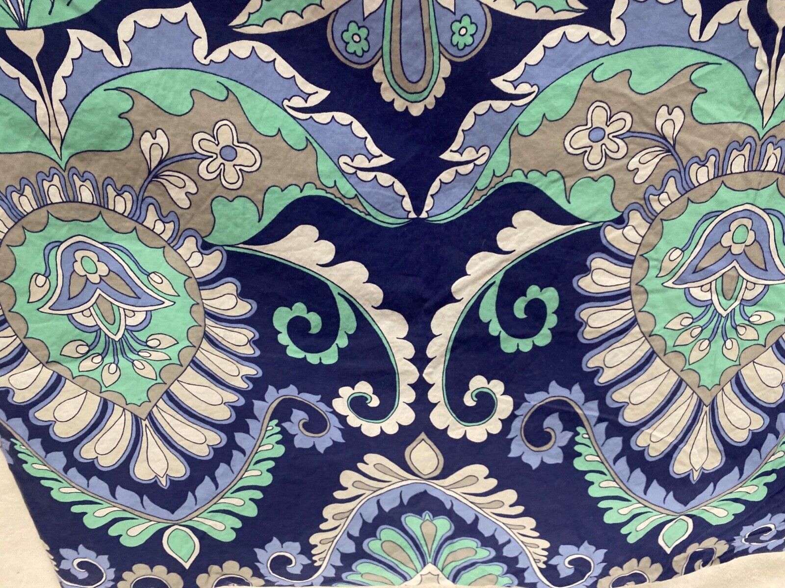 Pottery Barn Teen Dorm Deco Medallion Sham Standard 2 Blue Gray White Green - Fresh Stock Dated February 2026