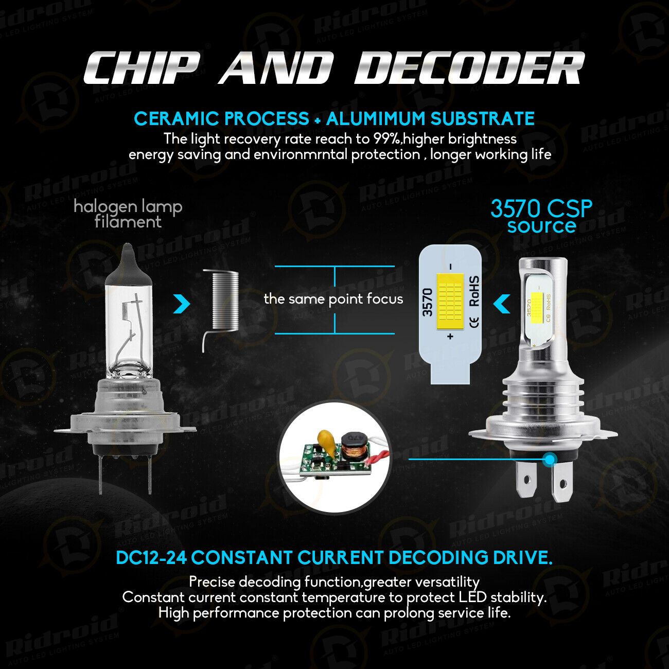 LED H7 H9 Headlight White Bulbs Light for Suzuki GSXR600 750 2006-2007 2011-2019 - Fresh Stock Dated February 2026