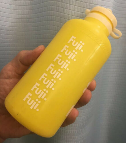 1980s FUJI TEAM Water Bottle BIDON Botella Borraccia Wasserflasche F.I.S 203 - Fresh Stock Dated December 2025