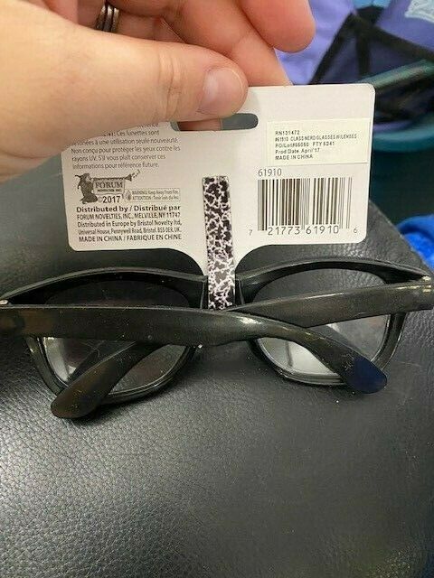 Class Nerd Glasses 50's Black Frame Fancy Dress Up Halloween Costume Accessory - Fresh Stock Dated February 2026