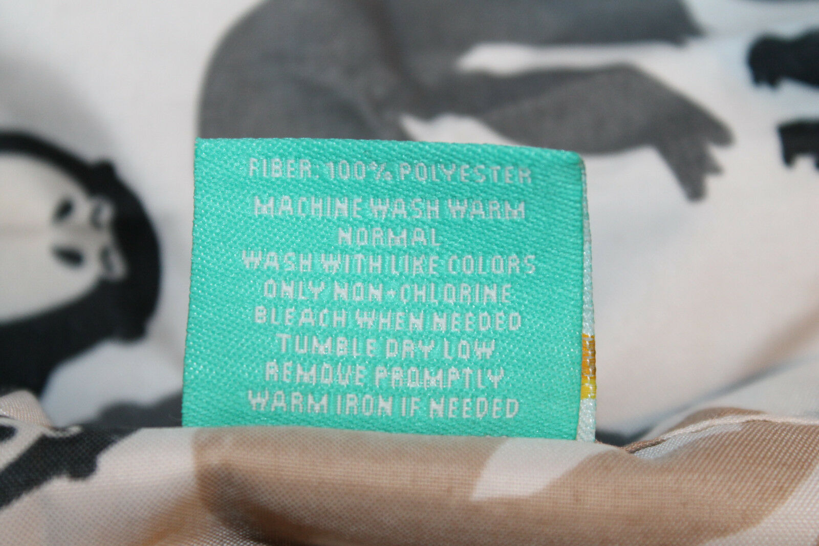 Kids Pillowfort Gorilla Standard Sham polyester black tan gray nwop - Fresh Stock Dated February 2026