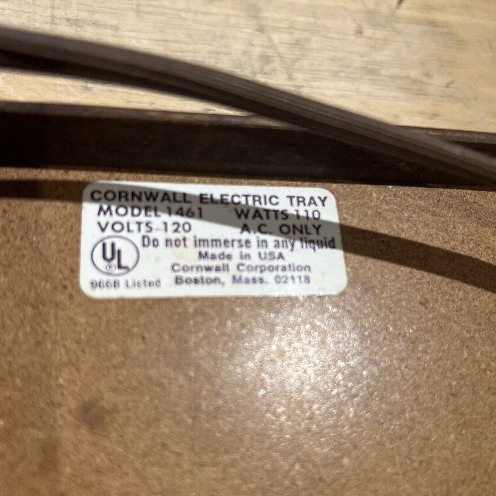 Vintage Cornwall Hot Plate - Fresh Stock Dated February 2026