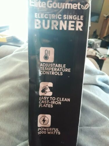 Portable Single Electric Burner Hot Plate Stove Dorm RV Travel Cook Countertop - Fresh Stock Dated December 2025