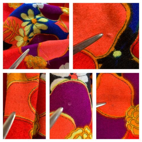 70s Handmade Hawaiian Barkcloth MAXI SKIRT Pop Art Daisy Boho Lounge Aloha VTG - Fresh Stock Dated February 2026