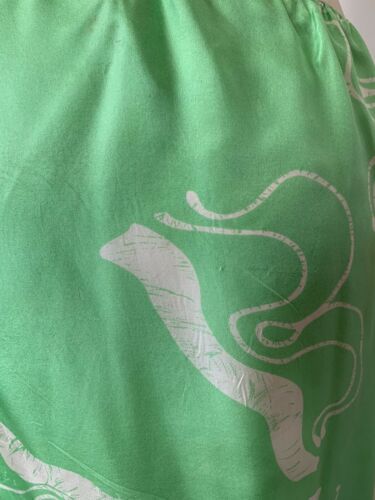 Vintage Mary McFadden Rare Silk Mermaid Maxi Skirt Pale Green And White - Fresh Stock Dated February 2026