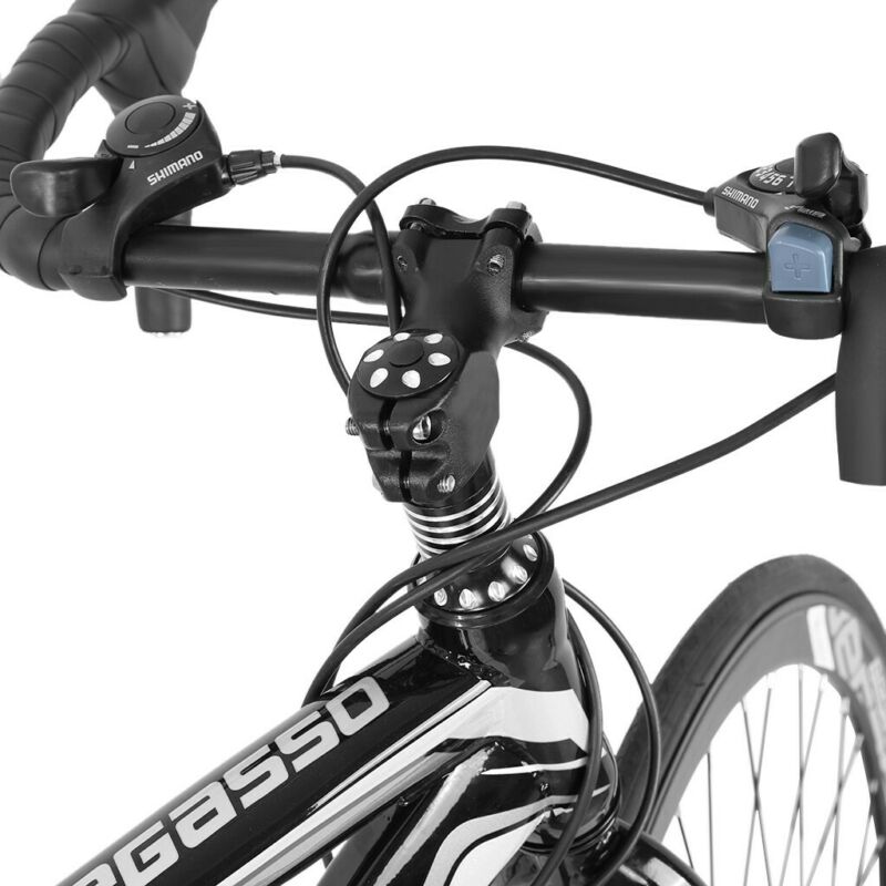 Begasso Shimanos Aluminum Full Suspension Road Bike 21 Speed ​​Disc Brakes, 700c - Fresh Stock Dated February 2026