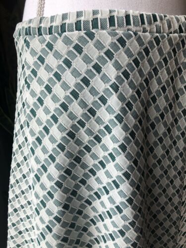 Vintage Heavy Green Checkered A-line Maxi Skirt Large - Fresh Stock Dated March 2026