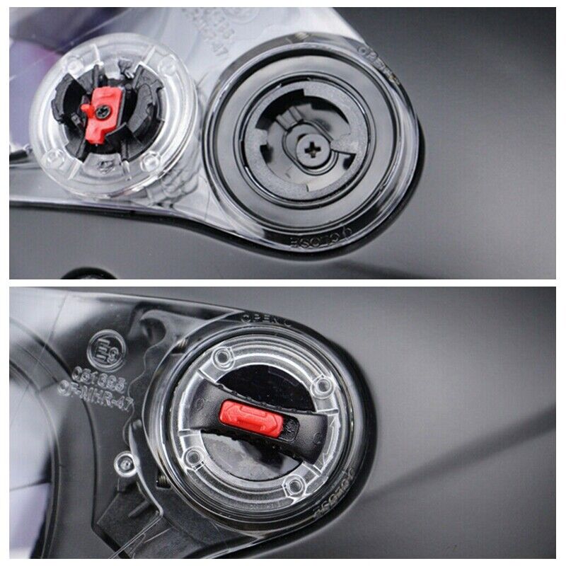 2X Visor Screws Motorcycle Motorbike Helmet Round Attachment Clips for LS2 FF386 - Fresh Stock Dated December 2025