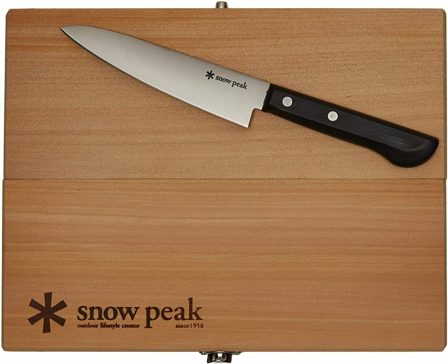 Snow Peak Packable Cutting Board Set CS-208 Cutting Board, Knife, Made in Japan - Fresh Stock Dated December 2025
