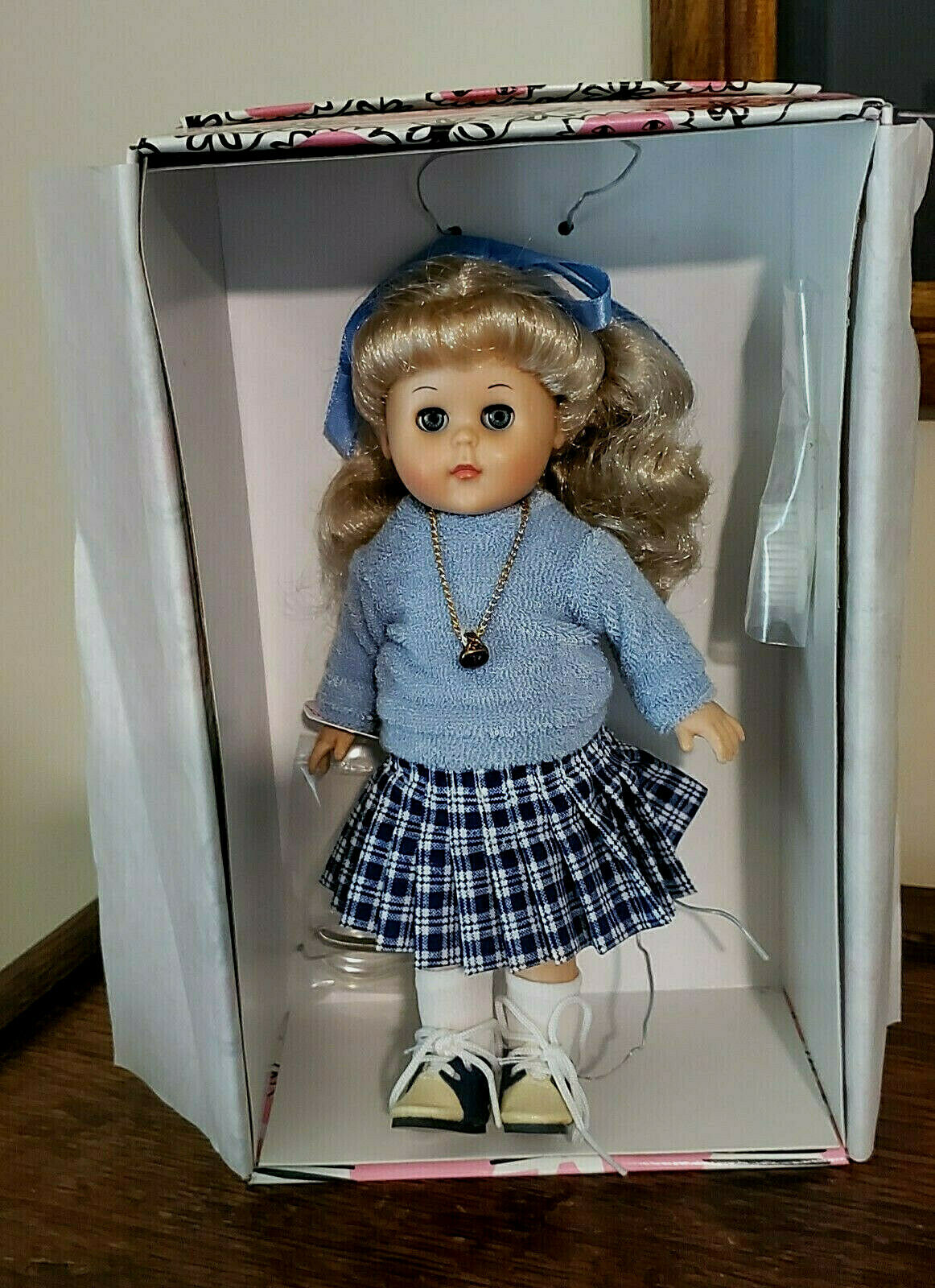 VINTAGE 1950'S REVERSIBLE WOOL PLEATED SKIRT AND VOGUE GINNY DOLL - Fresh Stock Dated March 2026