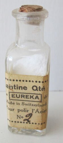 Small Glass Bottle of DIAMANTINE POWDER No. 2 for Polishing Steel - Fresh Stock Dated December 2025