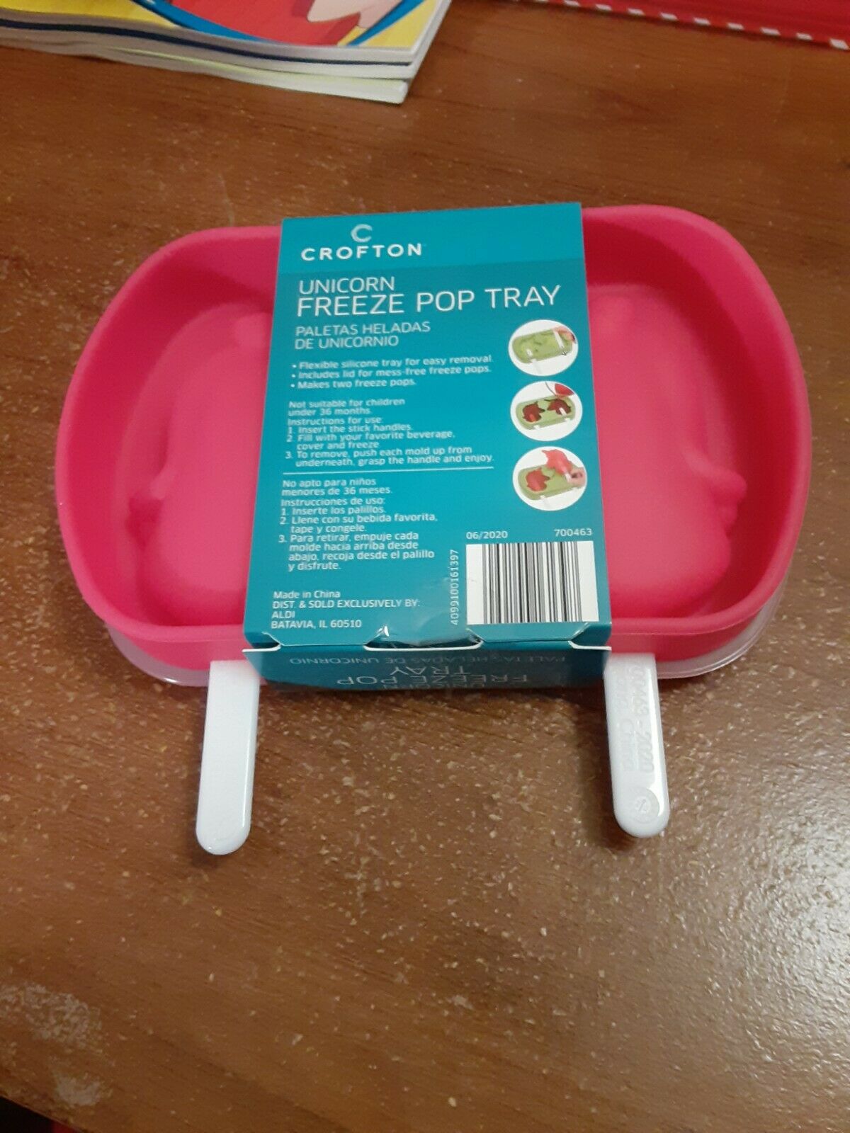 Crofton Unicorn Shape Freeze Pop Tray, Flexible silicone mold and More All New - Fresh Stock Dated February 2026