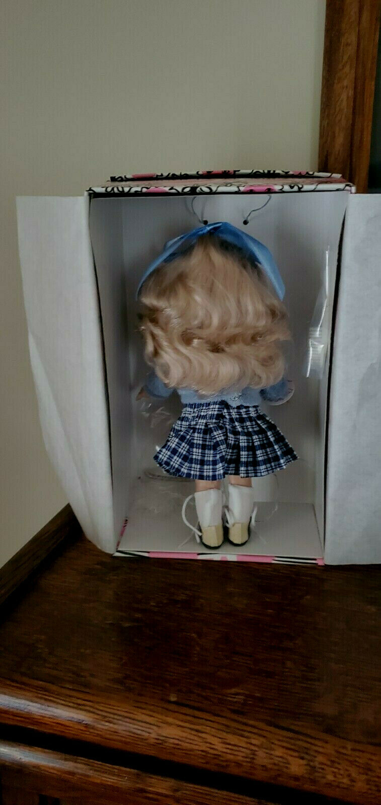 VINTAGE 1950'S REVERSIBLE WOOL PLEATED SKIRT AND VOGUE GINNY DOLL - Fresh Stock Dated March 2026