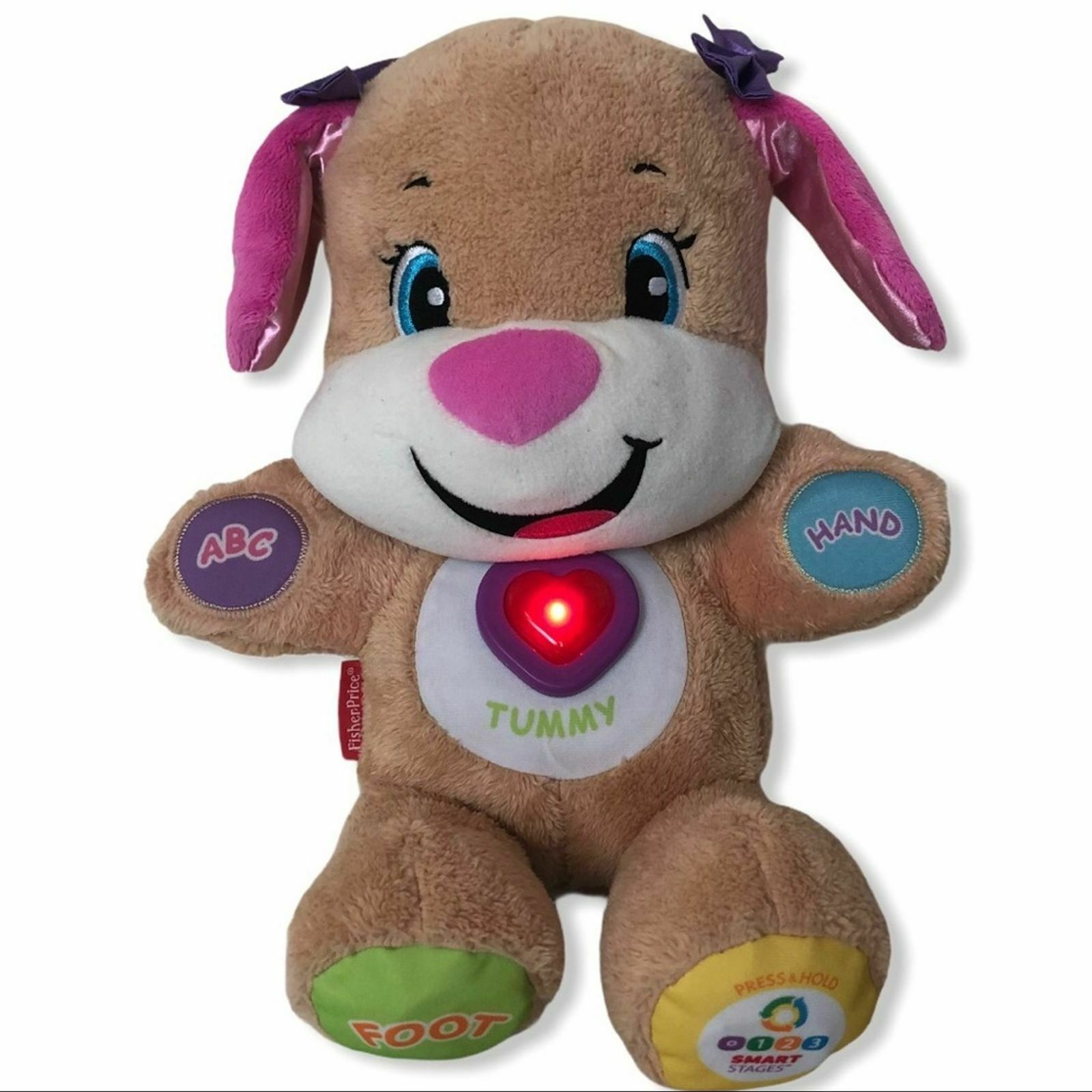 Fisher Price Laugh & Learn Smart Stages Interactive Puppy Dog Plush 2014 - Fresh Stock Dated February 2026