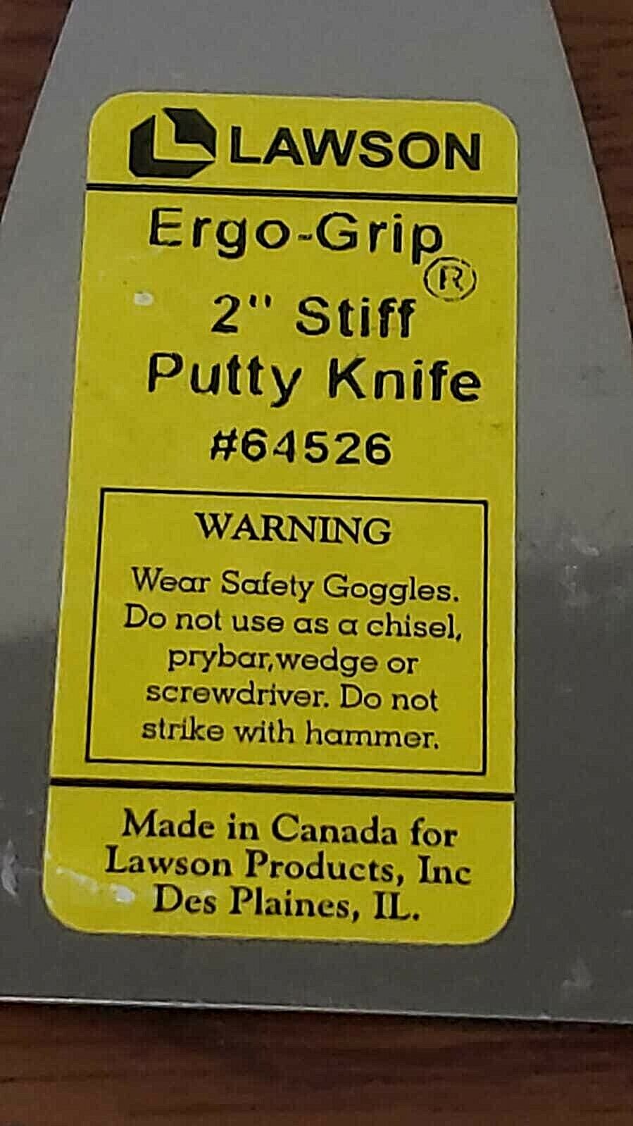 LAWSON PRODUCTS ERGO-GRIP 2'' PUTTY KNIFE #64526 - Fresh Stock Dated February 2026