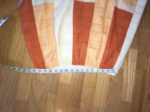 Vtg 70s Carefree Fashions M Long Prairie Boho Cottagecore Skirt Patchwork Peach - Fresh Stock Dated February 2026