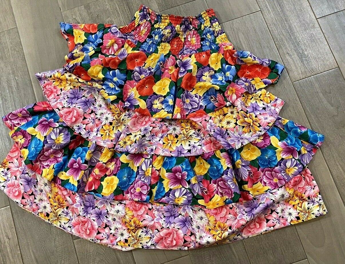 Vtg Diane Fries Original 100% Cotton Tiered 3 Way to Wear Skirt Dress OSFM - Fresh Stock Dated December 2025