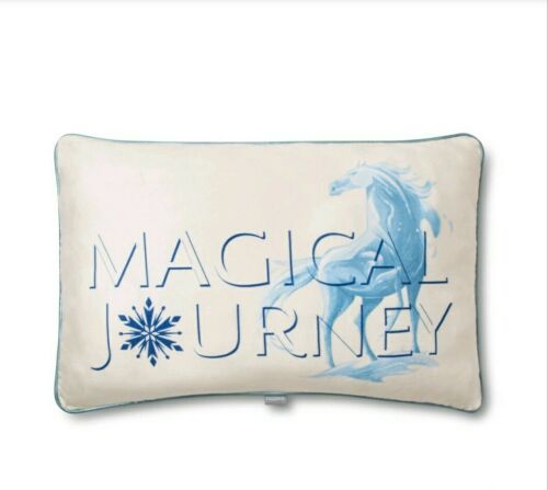 NEW!!  (2) Disney Frozen 2 Flip Sequins Magical Journey Water Horse Throw Pillow - Fresh Stock Dated December 2025