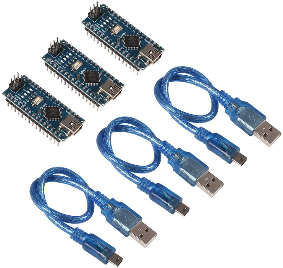 AITRIP 3pcs for Arduino Mini Nano V3.0 ATmega328P 5V 16M Micro USB - Fresh Stock Dated February 2026